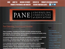 Tablet Screenshot of paneconsulting.com